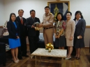 พลเรือโท ธานี ผุดผาด เจ้ากรมข่าวทหารเรือ รับการเยี่ยมคำนับแสดงความยินดีจากคณะผู้บริหาร ธนาคารทหารไทย จำกัด มหาชน